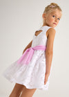 Vestido Devore Blanco Niña Mayoral M3918 MAYORAL