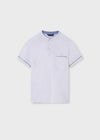 Polo M/C Cuello Mao Blanco Junior Niño Mayoral M6131 MAYORAL