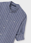 Camisa M/L Cuello Mao Marino Junior Niño Mayoral M6141 MAYORAL