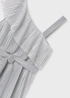 Vestido Plisado Plata Junior Niña Mayoral M6977 MAYORAL