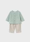 Conjunto Pantalon Largo Y Camisa Jade-Lino Bebe Niño Mayoral M1564 MAYORAL