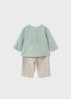 Conjunto Pantalon Largo Y Camisa Jade-Lino Bebe Niño Mayoral M1564 MAYORAL