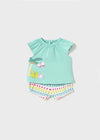 Conjunto Punto 4 Piezas Azul Bebe Niña Mayoral M1671 MAYORAL