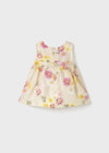 Vestido Estampado Ceremonia Girasol Bebe Niña Mayoral M1863 MAYORAL