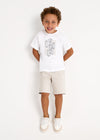 Playera M/C Embossed "Fun" Blanco Niño Mayoral M3027 MAYORAL