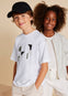 Playera M/C Embossed Blanco Junior Niño Mayoral M6002 M6209