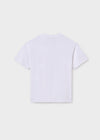Conjunto Playera M/C Embossed Blanco Con Bermuda "Athletics" Negro Junior Niño Mayoral M6002 M6209 MAYORAL