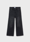 Pantalon Mezclilla Negro Washed Junior Niña Mayoral M6538 MAYORAL