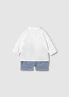 Conjunto Short Con Camisa Chaleco Lino-Rivie Bebe Niño Mayoral M1212 MAYORAL