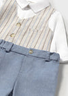Conjunto Short Con Camisa Chaleco Lino-Rivie Bebe Niño Mayoral M1212 MAYORAL