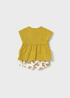Conjunto Shorts Algodon 4 Piezas Oliva Bebe Niña Mayoral M1664 MAYORAL