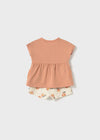 Conjunto Shorts Algodon 4 Piezas Coral Bebe Niña Mayoral M1664 MAYORAL