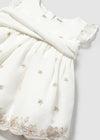 Vestido Cenefa Ceremonia Nata-Lino Bebe Niña Mayoral M1856 MAYORAL