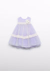 Vestido Tul Plumeti Lila Niña Abelylula M5016 ABEL Y LULA