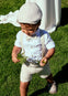 Conjunto Vestir Bermuda Tirantes Beige Niño Abelylula M5202