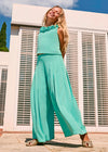 Conjunto Pantalon Crepe Aqua Niña Abelylula M5233 ABEL Y LULA