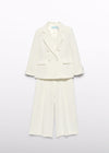 Conjunto Traje Crepe Blanco Niña Abelylula M5233 ABEL Y LULA