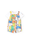 Overol Con Playera M/C De Algodon Bebé Niño -Bci Boboli M131162 BOBOLI