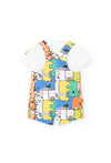 Overol Con Playera M/C De Algodon Bebé Niño -Bci Boboli M131162 BOBOLI