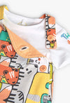 Overol Con Playera M/C De Algodon Bebé Niño -Bci Boboli M131162 BOBOLI