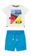 Conjunto Short Con Playera Algodon Flamé Bebé Niño -Bci Boboli M341121 BOBOLI
