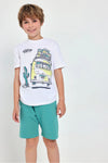Conjunto Playera M/C Con Short De Algodon Jade Niño -Bci Boboli M501253 BOBOLI