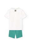 Conjunto Playera M/C Con Short De Algodon Jade Niño -Bci Boboli M501253 BOBOLI