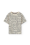 Playera Algodon Letres Beige Niño -Bci Boboli M511175 BOBOLI