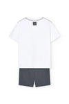Conjunto De Playera M/C Con Short De Algodon Marino Niño -Bci Boboli M511232 BOBOLI