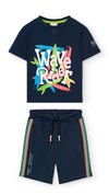 Conjunto Playera M/C Con Bermuda Marino De Niño -Bci Boboli M531166 BOBOLI