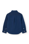 Camisa Lino Manga Larga Marino De Niño -Bci Boboli M731034 BOBOLI