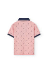 Conjunto Bermuda Vestir Con Polo Piqué Estampado Rosa De Niño -Bci Boboli M731089 / M731089 BOBOLI