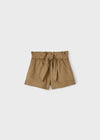 Short Fluido Con Moño Cafe Niña Mayoral M3202 MAYORAL