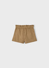 Short Fluido Con Moño Cafe Niña Mayoral M3202 MAYORAL
