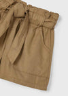 Short Fluido Con Moño Cafe Niña Mayoral M3202 MAYORAL