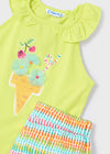 Conjunto Short Y Blusa Helado Verde Niña Mayoral M3214 MAYORAL
