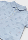 Polo M/C Estampado Azul Bebe Niño Mayoral M1109 MAYORAL
