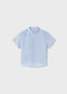 Camisa M/C Cuello Mao Lino Azul Bebe Niño Mayoral M1110
