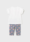 Conjunto Leggings Estampado Azul Bebe Niña Mayoral M1739 MAYORAL