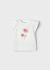 Blusa M/C Flor Crd-Rosado Niña Mayoral M3002 MAYORAL