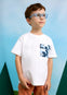 Playera M/C Bolsillo Estampado Blanco Niño Mayoral M3032