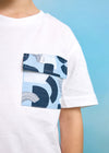 Playera M/C Bolsillo Estampado Blanco Niño Mayoral M3032 MAYORAL