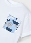 Playera M/C Bolsillo Estampado Blanco Niño Mayoral M3032 MAYORAL