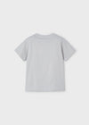 Playera M/C Con Estampado Cangurera Gris Niño Mayoral M3036 MAYORAL