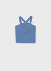 Blusa Tirantes Arandela Azul Junior Niña Mayoral M6035 MAYORAL