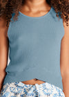 Blusa Top Tejido Rayas Azul Junio Niña Mayoral M6039 MAYORAL