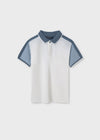 Polo M/C Combinado Nata-Perla Junior Niño Mayoral M6134 MAYORAL