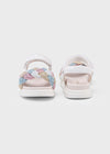 Huarache Trenza Brillos Bco Multicolor Pastel Niña Mayoral M45635 MAYORAL