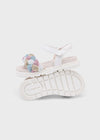 Huarache Trenza Brillos Bco Multicolor Pastel Niña Mayoral M45635 MAYORAL