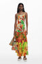 Vestido Bahamas Patch Tutti Fruti Grande Desigual 25Swmw07